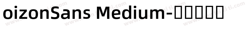 oizonSans Medium字体转换